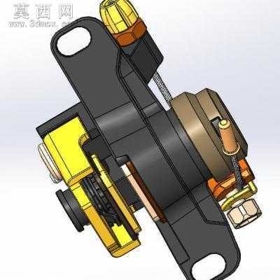 禧玛诺自行车制动盘模型 3D模型