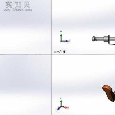 一款推拉式肘节夹 3D模型