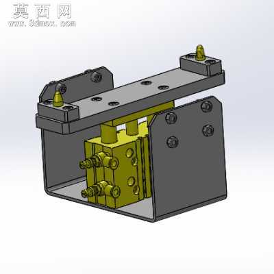 自动化流水线载具挡停、定位结构模块 3D模型