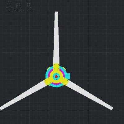 垂直轴风力发电机CAD三维设计模型 3D模型