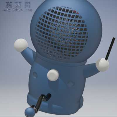 多啦A梦音箱 inventor 3D模型 3D模型