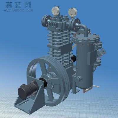 161B型百马力压缩机模型 3D模型