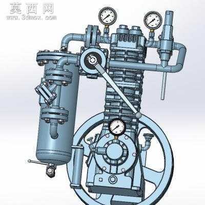 161B型百马力压缩机模型 3D模型