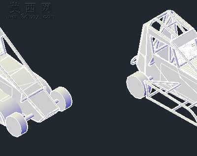 一款迷你型小车CAD三维模型 3D模型