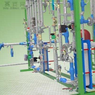 节能公寓节能系统 3D模型