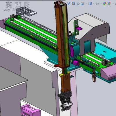 CNC���س��������ϻ�е�ַǱ��豸 3Dģ��