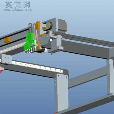 同步带轮三轴取料结构机械手 3D模型