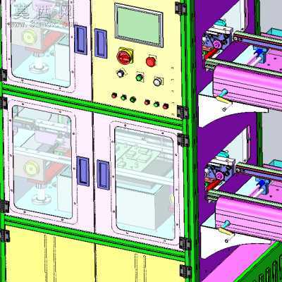 SMT����ʽICT��FCT˫��๦���Զ����Ի��豸 3Dģ��