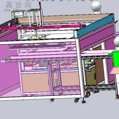 LED灯管测试分选大型取放料机械手生产线设备 3D模型