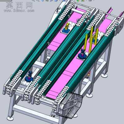 倍数链输送线 3D模型