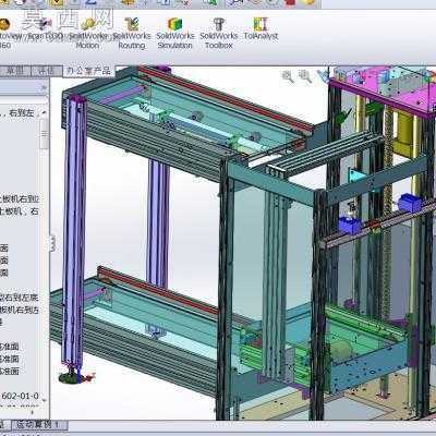 SMT��ˮ������ʽ�豸��PCB���ϰ���Ӳ�̨ 3Dģ��