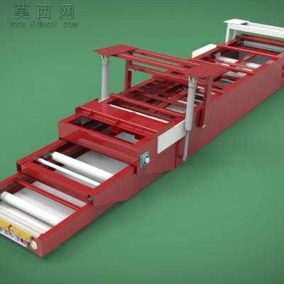 快速伸缩式皮带机装车卸货皮带机 3D模型