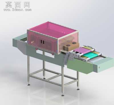 吹风除尘毛刷线、非标自动流水线 3D模型
