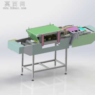 吹风除尘毛刷线、非标自动流水线 3D模型