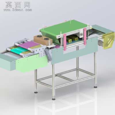 吹风除尘毛刷线、非标自动流水线 3D模型