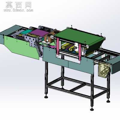 吹风除尘毛刷线、非标自动流水线 3D模型