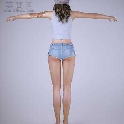 ����ʵ��3dmax��Ůģ��+��ͼ 3Dģ��