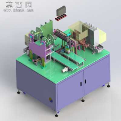 颗粒分料机组装自动机 3D模型