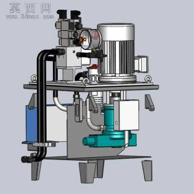 压机液压站 3D模型