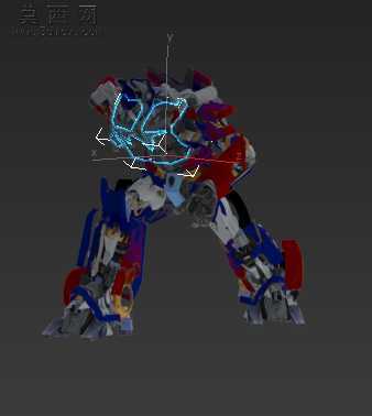 变形金刚擎天柱3DMAX模型部件详细,可转并3D打印 3D模型