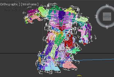 变形金刚擎天柱3DMAX模型部件详细,可转并3D打印 3D模型