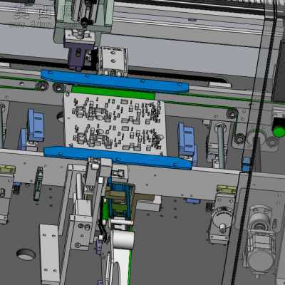 SMT在线设备:SMT生产自动机 3D模型