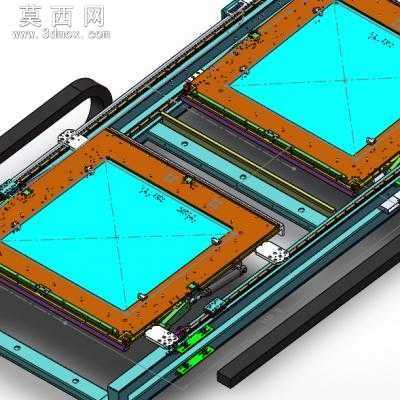 曝光机工作台框 3D模型