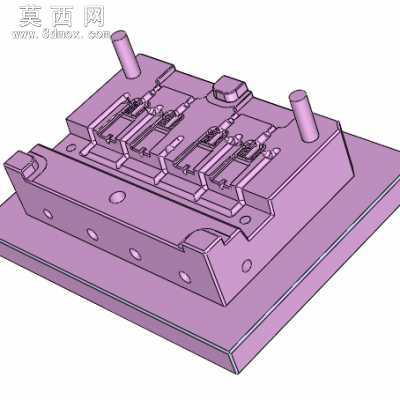 USB注塑模具设计 3D模型