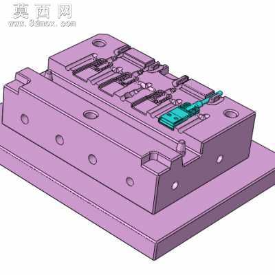 USB注塑模具设计 3D模型