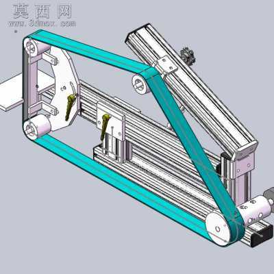 砂带式磨床、铝型材DIY砂带机 3D模型
