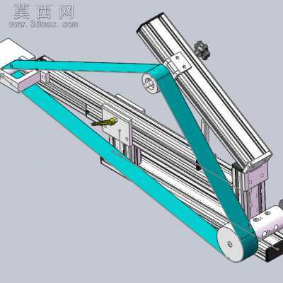 砂带式磨床、铝型材DIY砂带机 3D模型