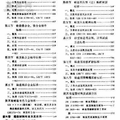 最新铸造标准应用手册 行业资料