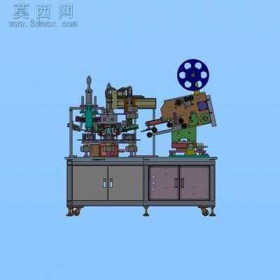 全自动苹果6贴膜机、非标自动化设备 3D模型