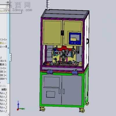 工业汽车连接器端子伺服折弯机 3D模型