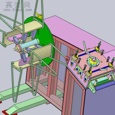 整平收料机 3D模型