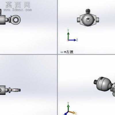 液压缸液压蓄能器模型 3D模型