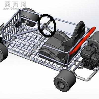 超市概念购物车 3D模型