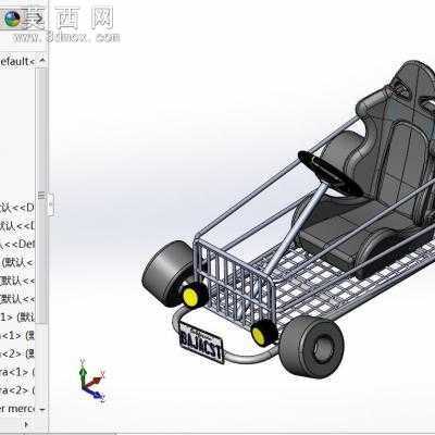 超市概念购物车 3D模型
