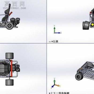 超市概念购物车 3D模型