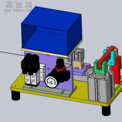切圆线治具 3D模型
