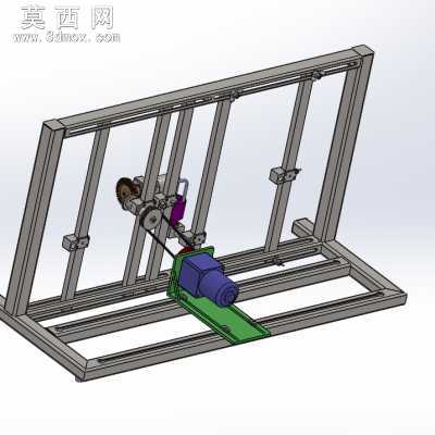空间RCCR联轴器solidworks仿真包含仿真和视频 3D模型