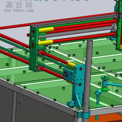 龙门式三轴模组划痕非标测试机 3D模型