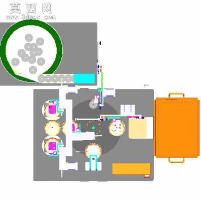 灯具自总组装设备 3D模型