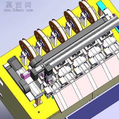 布带自动裁切设备 3D模型
