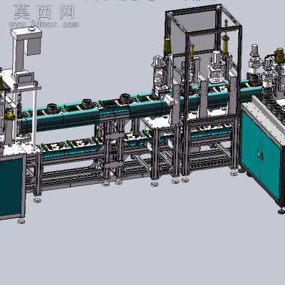 RP大功率塑封电机组装加工流水线自动化线体 3D模型