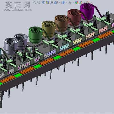 国际象棋磁铁点胶组装机 3D模型