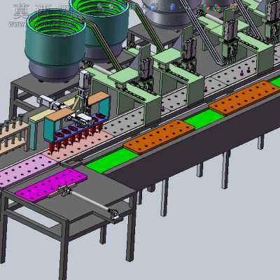 国际象棋磁铁点胶组装机 3D模型
