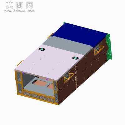 6U 服务器机箱外壳 3D模型