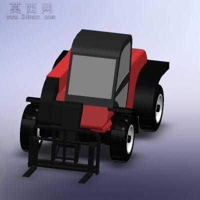 工程叉车3D模型 3D模型