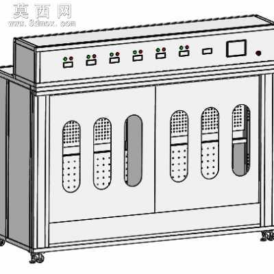 悬挂式老化运行柜 3D模型